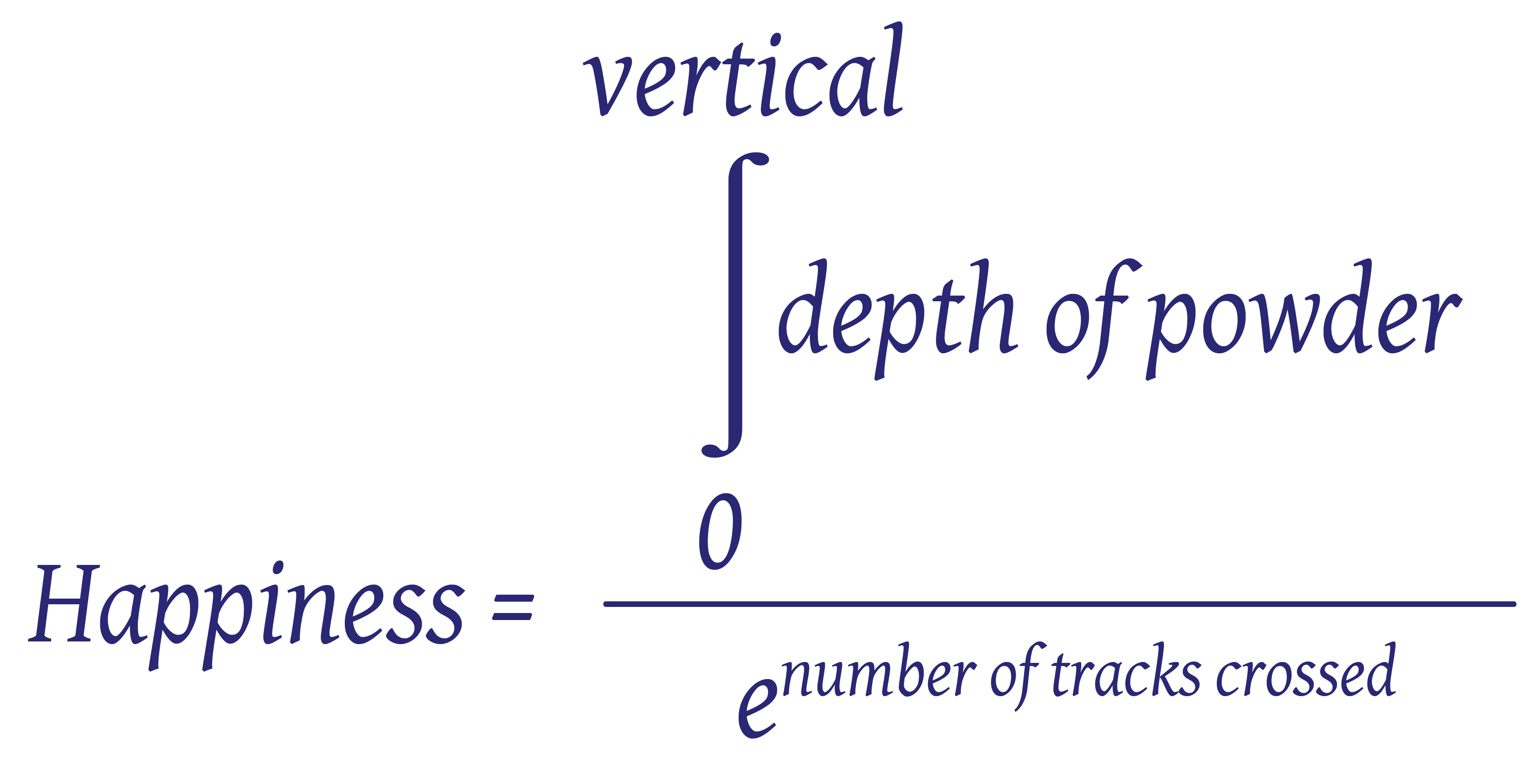 Formula for happiness